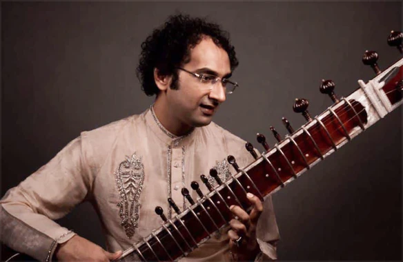 Azad Khan, Grammy-recognized sitarist, composer, and music director featured in the Atlas plugin artist series.