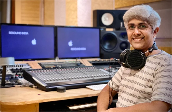 Sai Shravanam, music producer, sound engineer, and master tablist from the Atlas artist collection.