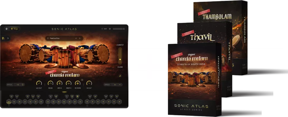 Complete Suite of Sonic Atlas Plugin &mdash; unlock full access to world music loops, Indian instruments, and cinematic percussion VST expansions.