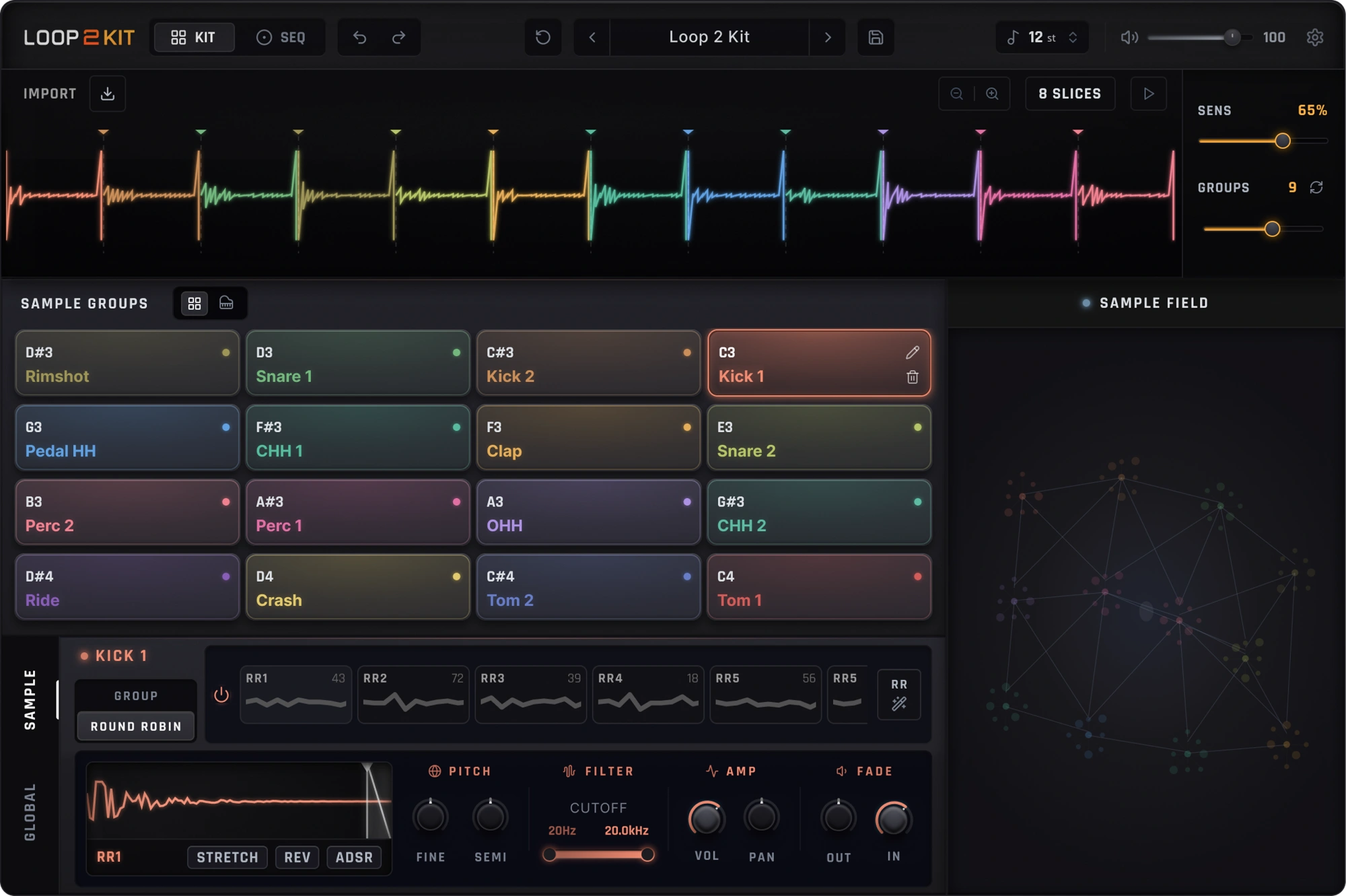 Loop 2 Kit plugin interface